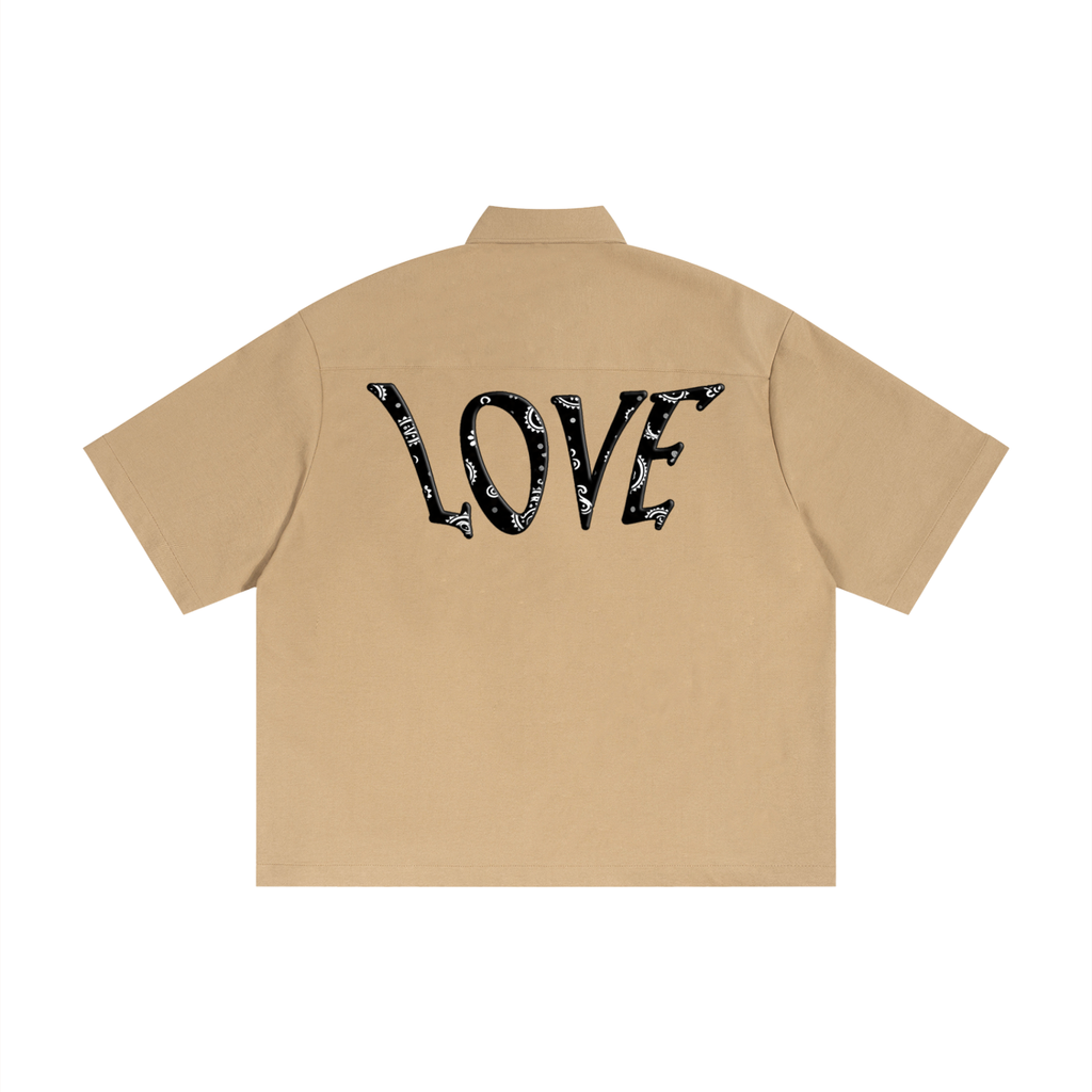 "THOUGHTS OF PAISLEY"  LOVE SHORT SLEEVE SHIRT