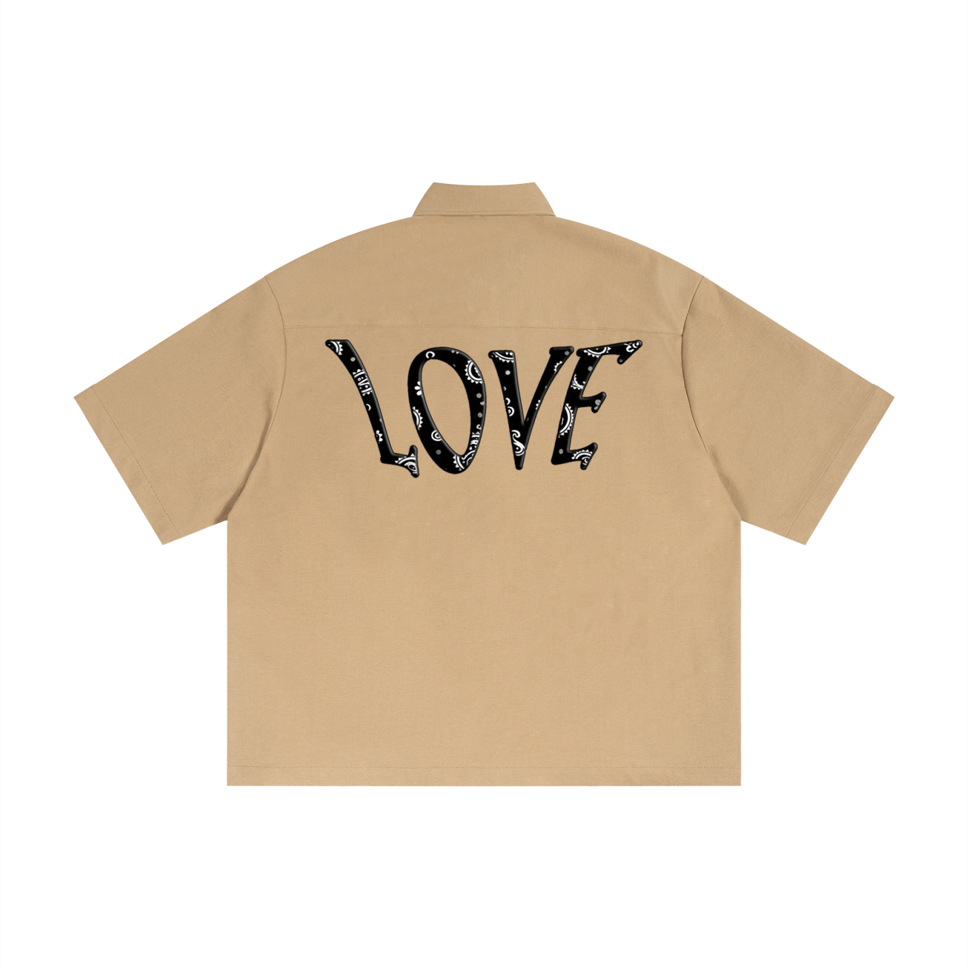 "THOUGHTS OF PAISLEY"  LOVE SHORT SLEEVE SHIRT